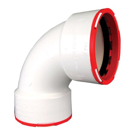 Charlotte Pipe And Foundry 2 in. Hub x 2 in. Dia. Hub Connectite Schedule 40 90 deg Plastic PVC Bend Elbow 4792990